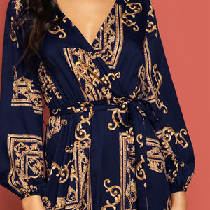 La Bourgeoise V Neck Dress