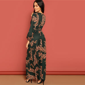 La Bourgeoise V Neck Dress