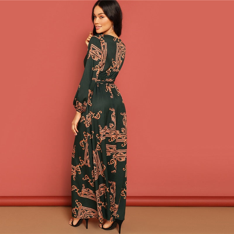 La Bourgeoise V Neck Dress