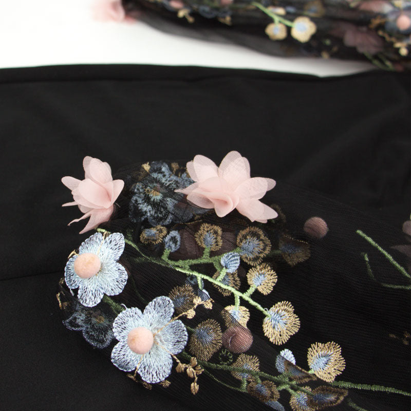 "Flora" Embroidered Dress