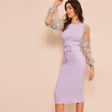 "Flora" Embroidered Dress