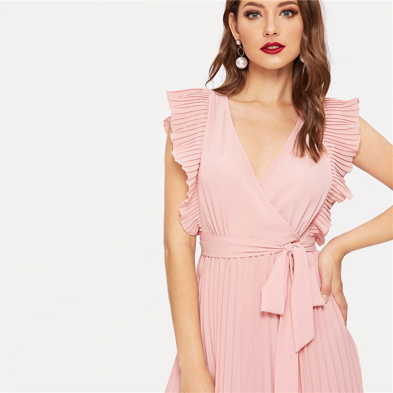 "Tria" Wrap Knot Dress