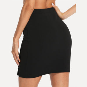 Gold Button Skirt
