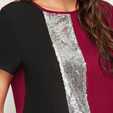 Spliced Cut-And-Sew Blouse