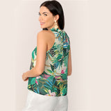 Tropical Print Tank