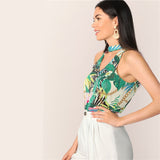 Tropical Print Tank