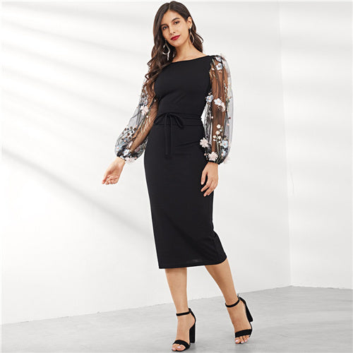 "Flora" Embroidered Dress