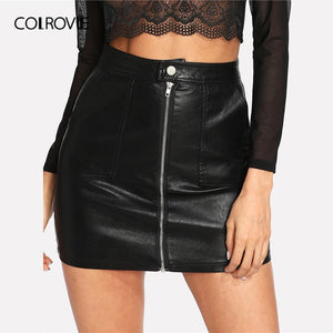 Faux Leather Skirt