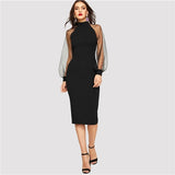 Black Lantern Long Dress