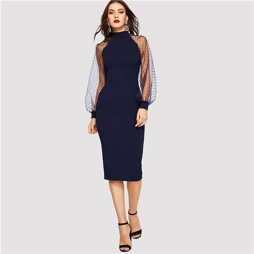 Black Lantern Long Dress