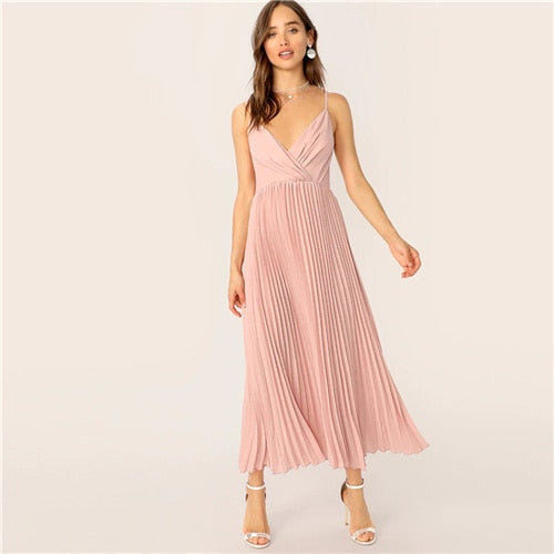 "Panther" Pleated Cami Dress