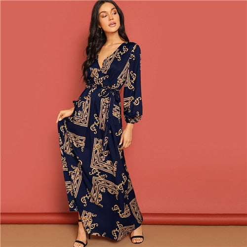 La Bourgeoise V Neck Dress