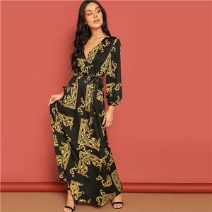 La Bourgeoise V Neck Dress