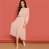 "Mira" Jacquard Long Dress