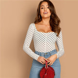 White Polka Dot T-Shirt