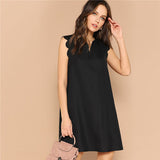 V-Neck Mini Dress