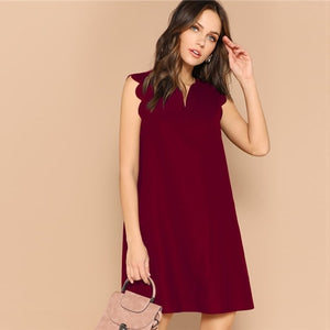 V-Neck Mini Dress