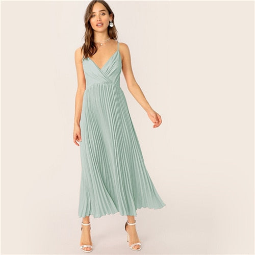 "Panther" Pleated Cami Dress