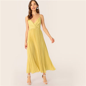 "Panther" Pleated Cami Dress