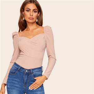 Sweetheart Neck Blouse