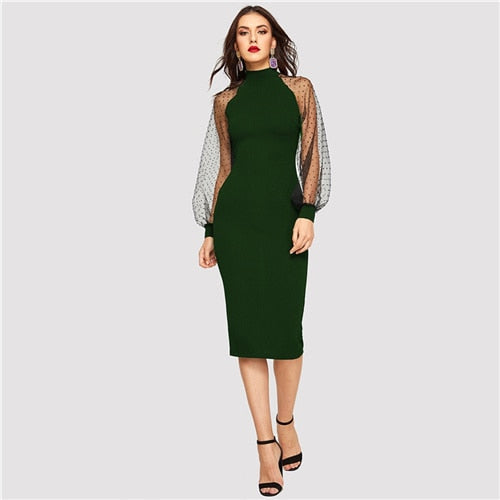 Black Lantern Long Dress