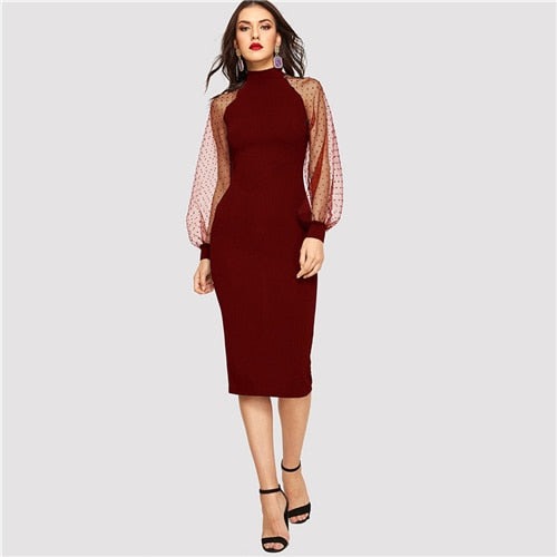 Black Lantern Long Dress