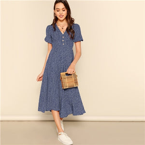 Button Front Dress