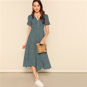 Button Front Dress
